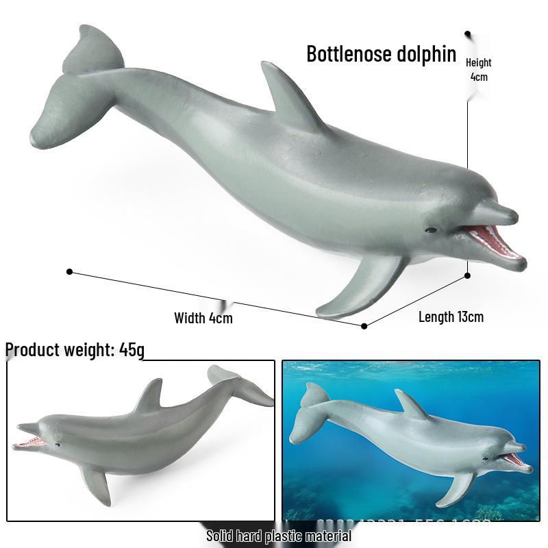 Marine Animal Simulation Toy - Megamouth Shark, Rat Shark, Great White Shark, Anglerfish Cognitive Model for Kids