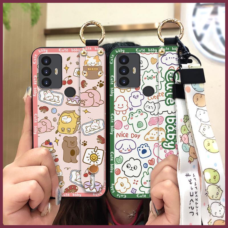 Módní design Ochranné pouzdro na telefon Pro TCL 30SE/30E/306/305/Sharp Aquos V6/V6 Plus Držák telefonu Šňůrka Nárazuvzdorné