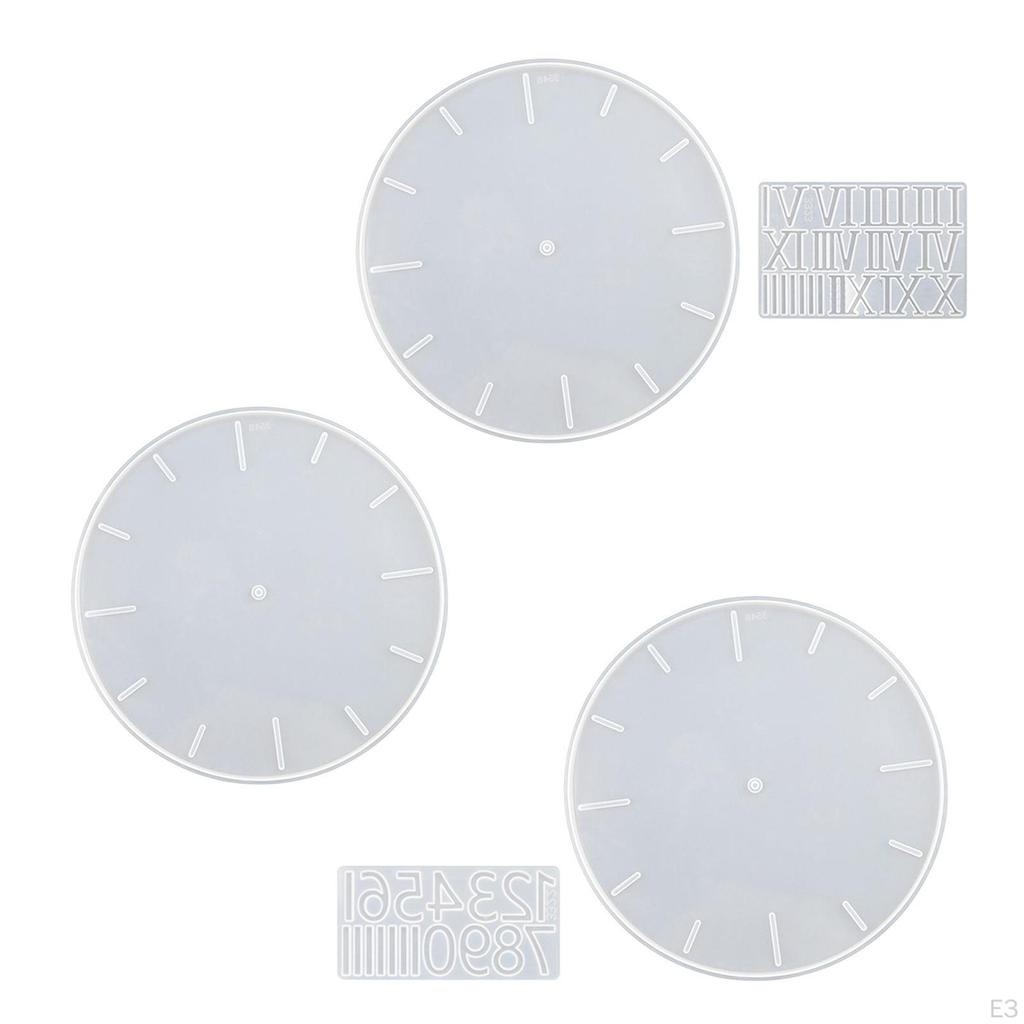 Alarm Clock Resin Casting DIY Epoxy Tools Silicone Wall Model Jewelry Making Living Room