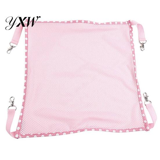 Summer Breathable Mesh Cloth Hammock Cage Clasp Hanging Bed for Pet Cat Animal