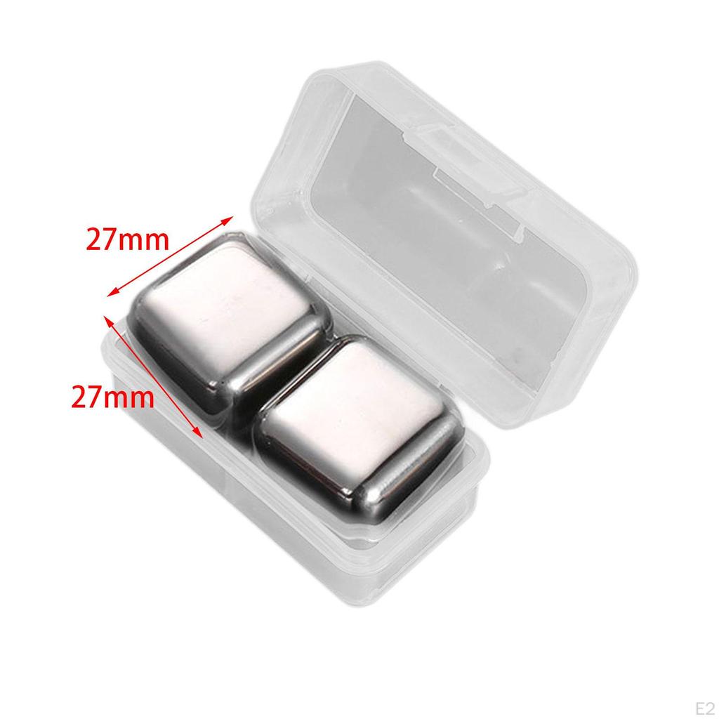 Stainless Steel Ice Cubes for Refreshing Drinks, Entertaining And Gifting