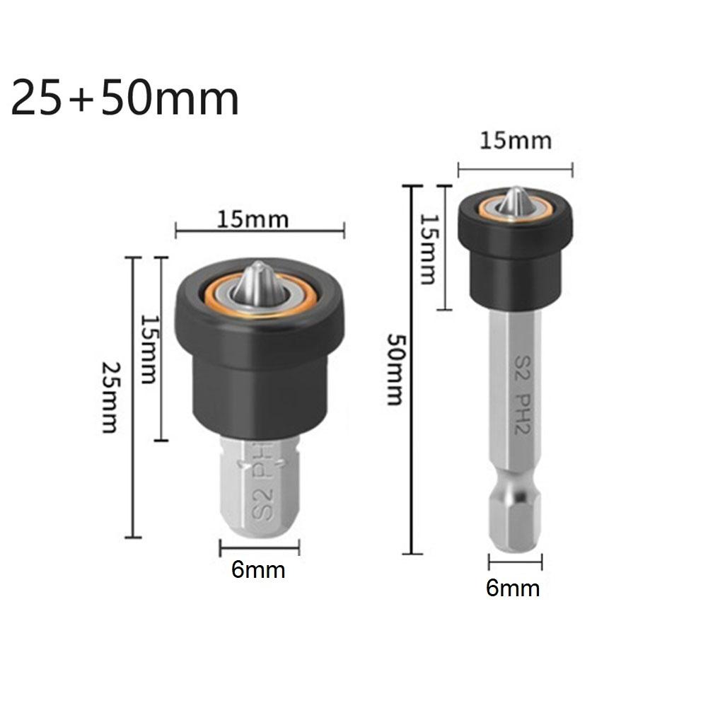 1pc/2pcs Screwdriver Bits 25mm/50mm Accessories Cross-head
