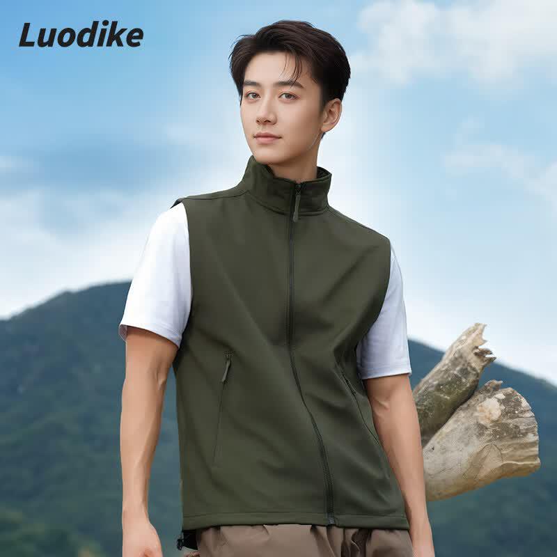 

Luodike Unisex Stand-up Collar Fashion Vest A63VMJ2804 XL