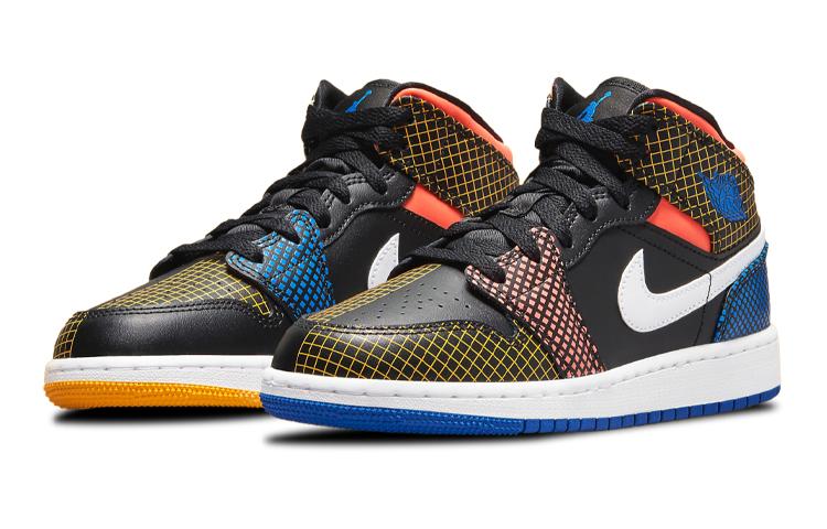 Jordan 1 Mid MMD Cuadrícula Multicolor GS DC4092-001