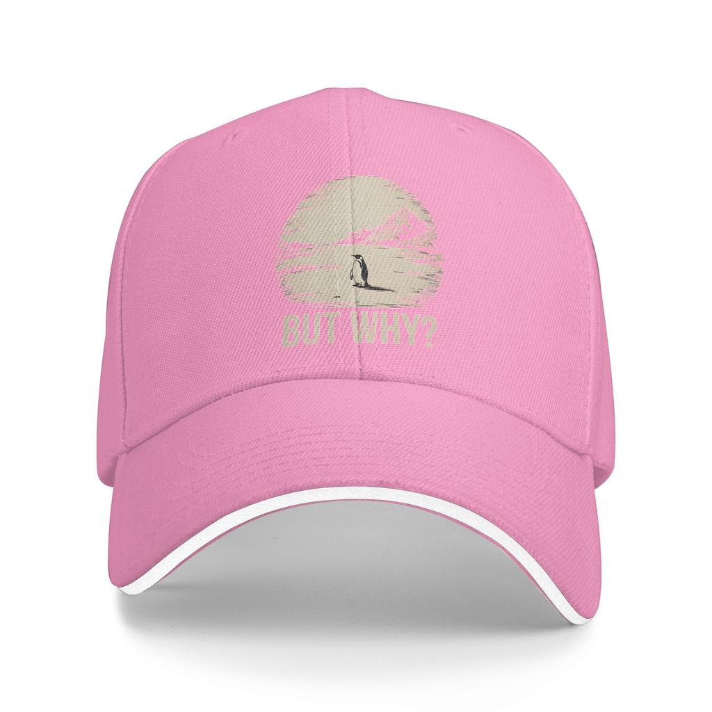 Nihilist Penguin But Why Retro Baseball Cap Women Men Trucker Hat Summer Street Style Hunting Camping Sunscreen Baseball Caps