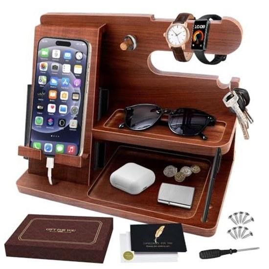 Birthday presentfathergiftmanFathers Daygiftsmartphone standwoodenmulti-functionalretirement celebrationmanmens giftboyfriendbirthday husbanddesktop