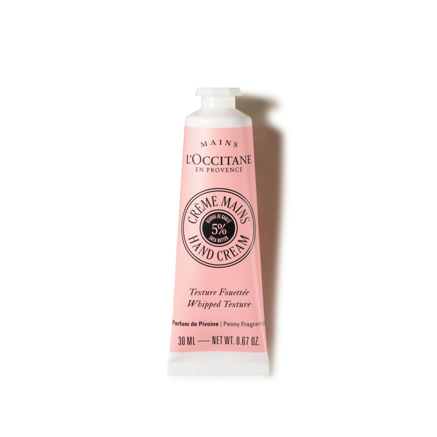 

Qualite Comfort Снежное масло ши Крем для рук Увлажняющий для сухой кожи Популярный для женщин и мужчин L OCCITANE (Пион) 30 мл, Кожа, розовый