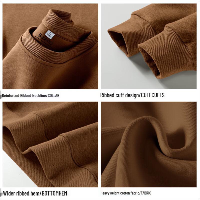 Baleno Men's 320G Heavyweight Loose Fit Crew Neck Sweatshirt