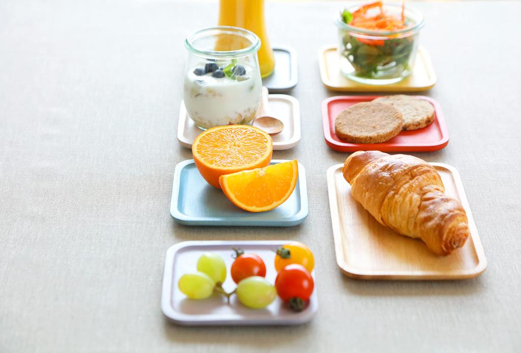 Acacia Wooden Square Plate, SS, 11x11cm, Small Plate, Coaster, Purple, AA-008PU