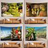 Funny Movie Sshrek Tapestry Wall Hanging Tapestry Art Deco Blanket Curtain Hanging At Home Bedroom Living Room Decor