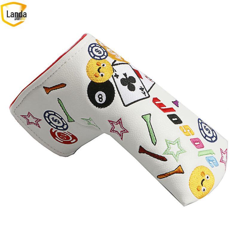 Landa Golf Putter Headcover with Smile Face Pattern