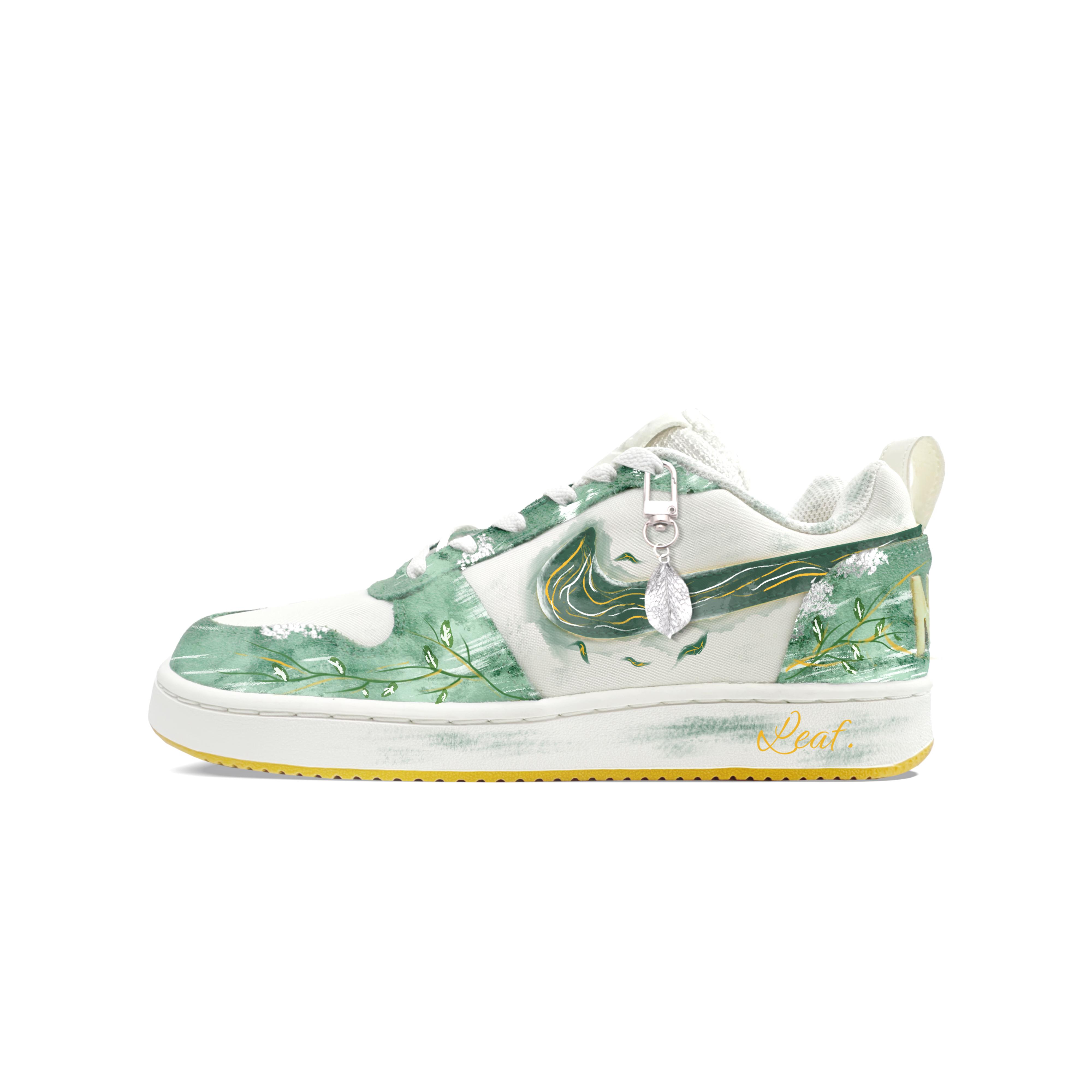 

Nike Court Borough PRM Skateboard Shoes Men s Low Top Green/Silver/Yellow 844881-100(Team1201-) 40.5