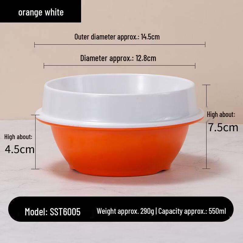 ZISIZ Melamine Imitation Porcelain Soup Bowl