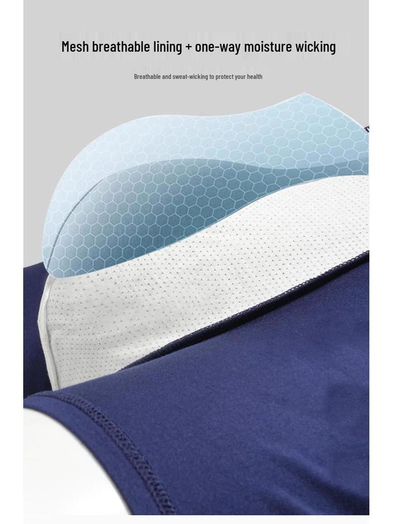 Men's Modal Sport Boxer Briefs with U-Shaped Pouch - Breathable, Plus Size, Mid-Rise