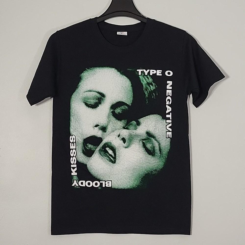 TYPE O NEGATIVE Bloody Kisses XL T-Shirt Black Mens Band Logo Unisex T-Shirt S
