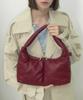Fillintheblank Soft Basket Hobo Bag (S)(Burgundy)
