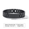 Customize Stainless Steel Watch Band  ID Tag Bracelet, Free Engraving Personalized Jewelry,Women Men Anniversary Couple
