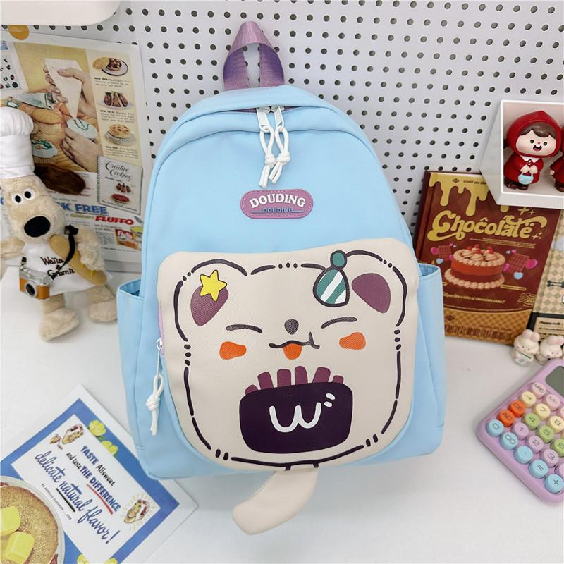 School Bag New Bear Primary School Boys and Girls Grades 1-3 Casual Versatile Backpack Large Capacity