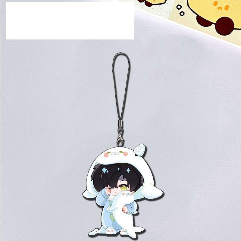 Love and Deep Space Game Anime Peripheral Mobile Chain Acrylic Keychain Pendant Schoolbag Cartoon Decoration Independent Gift