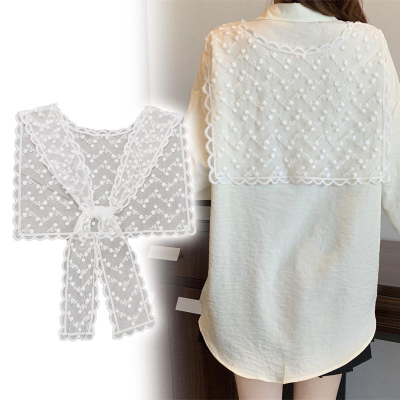 

Кружево Крючком Ажурный Ложный Воротник Женский Маленькая Шаль Декоративный Ложный Воротник Женские Аксессуары для Одежды Съемный Воротник