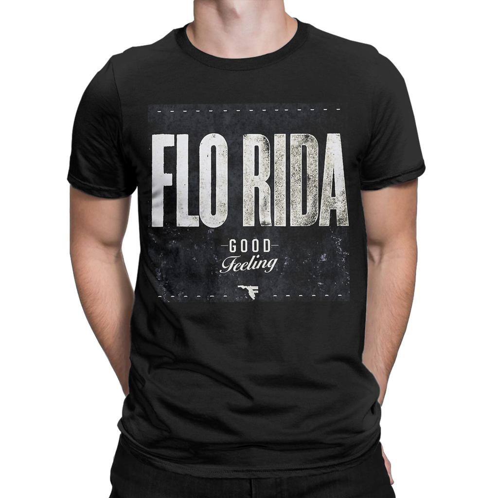 Retro Flo Rida TShirt For Unisex WoUnisex Round Neck Short Sleeve Top Tee Cotton Summer Clothing
