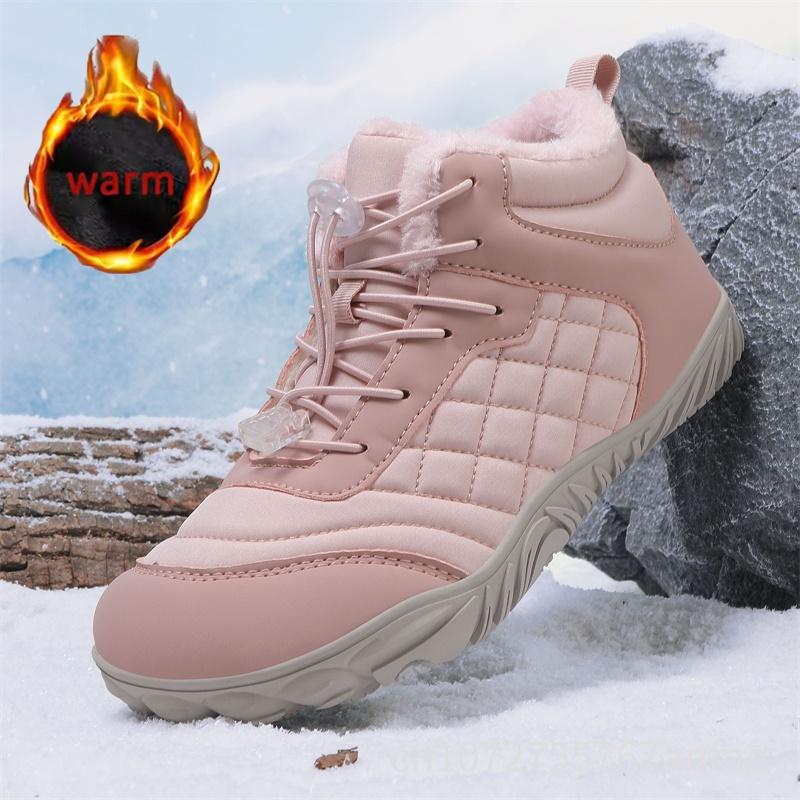 

Winter Men s Women s Warm Snow Boots Waterproof Anti Slip Outdoor Hiking Boots Casual Winter Booties Plush Warm Cotton Boots 36