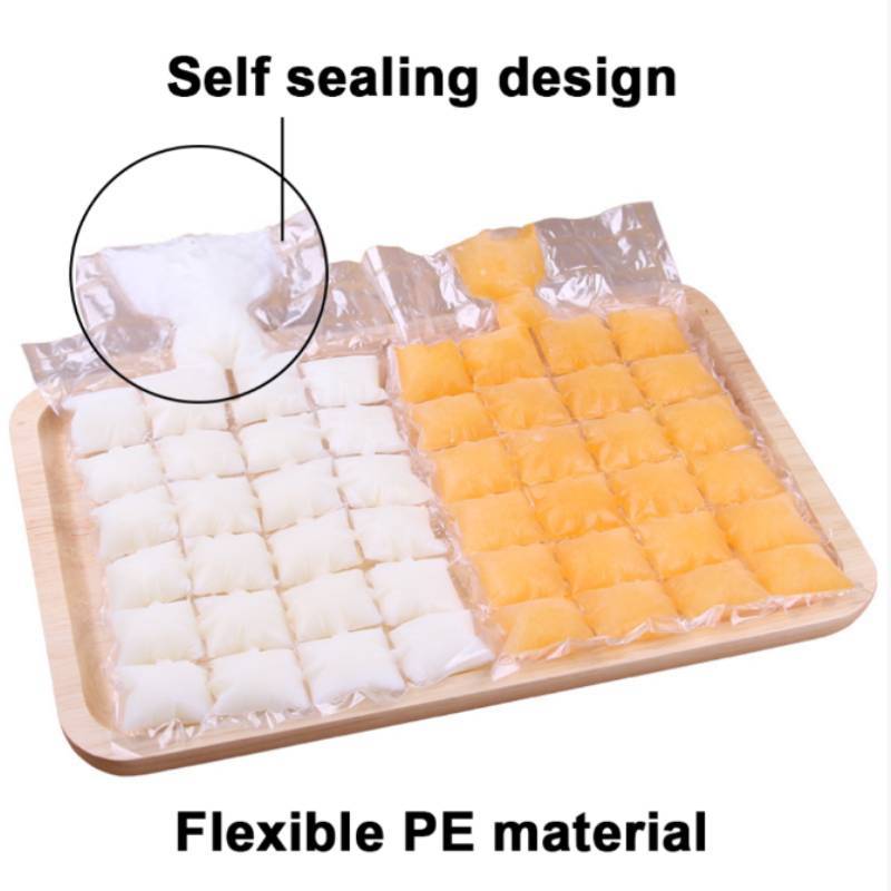 Modern Simple Disposable Ice Cube Tray With Sealable Bag For Home Use