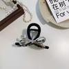 Korean Style Bow Hair Claw Acrylic Bow Crab Clip Elegant Metal Bow Claw Clip  Girls