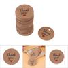 100pcs Brown Handmade Hang Label Wedding Favor Gift Dessert Tags Clothing Jewelry Price Tag