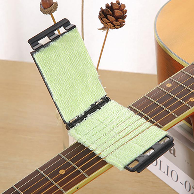 Gitarrensaitenreiniger Reinigungstuch für Griffbrett Werkzeug zur Wartung und Pflege von Violine, Bass, Ukulele, E-Gitarren