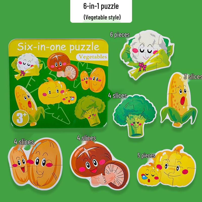Baby & Toddler Animal Puzzle Gift Box: Educational Cognitive Matching Toy for Early Learning
