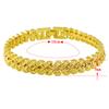 24K Plating Gold Bracelet 10 MM Wave Gold Plated Jewelry Gifts for Men & Women