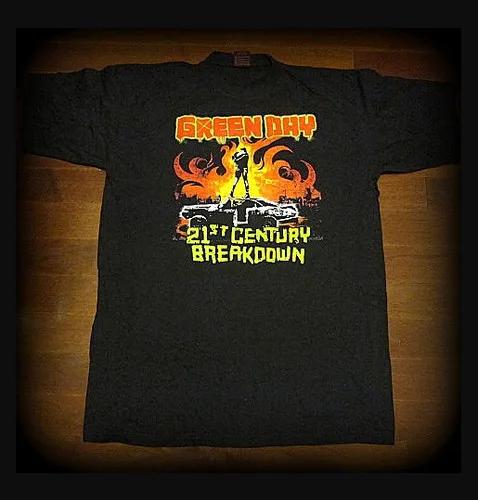Green Day 21 St Century Breakdown Rock Band Musica Camiseta Unissex Verao Algodao De Alta Qualidade Streetwear