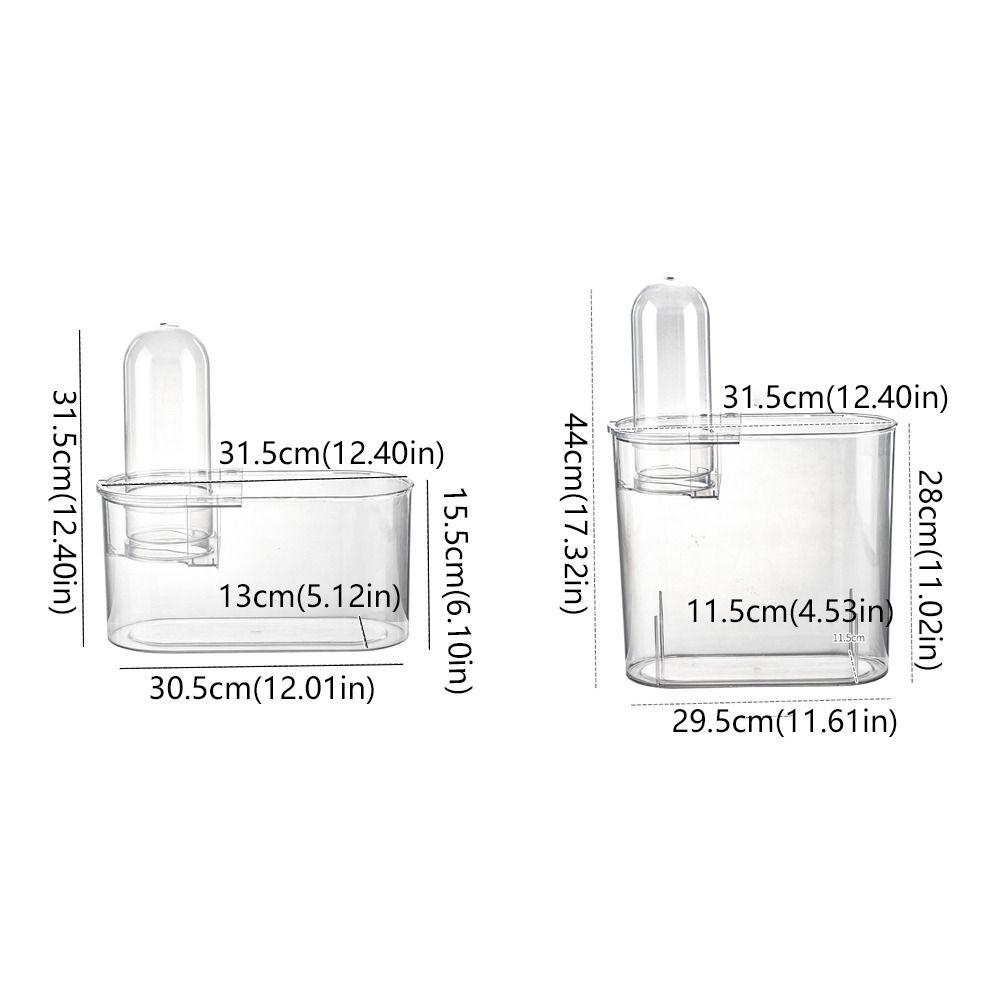 Clear View Negative Pressure Fish Tank Space Saving Plastic Floating Desktop Fish Tank Shatterproof Small Goldfish Tank