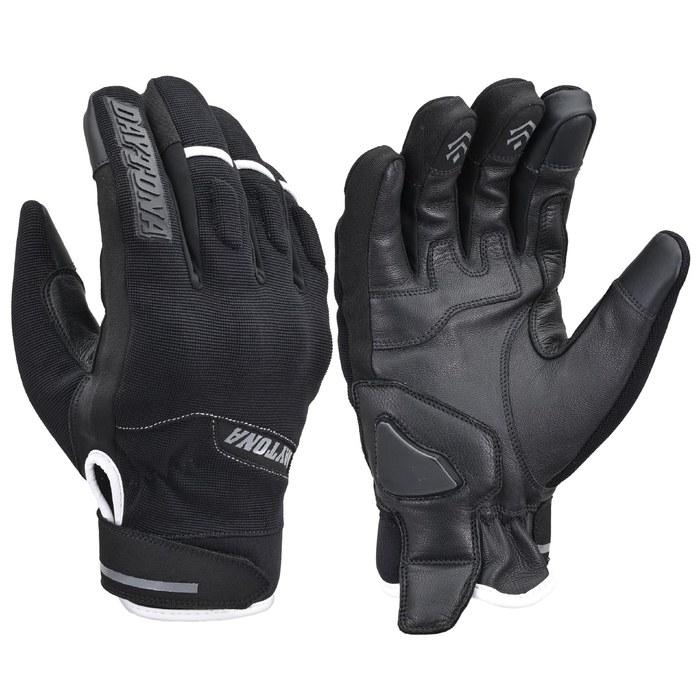 Daytona Motorcycle Gloves Winter Leather (Goat Leather) Waterproof Windproof Soft Protector Smartphone Compatible Soft Fit Leather Winter