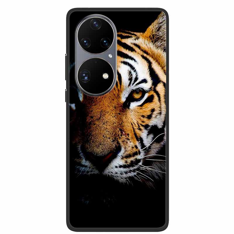 Para Huawei P50 Pro Funda P50E Resistente a Golpes Suave Silicona Funda de Teléfono Para Huawei P50Pro Cubierta Trasera P 50 Lujo Protectora TPU Coque