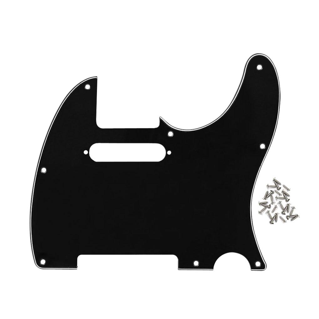 FLEOR 1 ks 8 otvorů TL elektrická kytara Pickguard Kryt proti poškrábání S šrouby pro pickguard