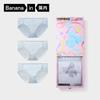 Bananain 520C Women's 10A Antibacterial Mid-Rise Briefs 3-Pack
