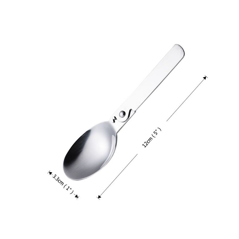 Tool Cream Dessert Spoon Coffee Tea Outdoor Tableware Folding Spoon Soup Spoon Travel Tableware