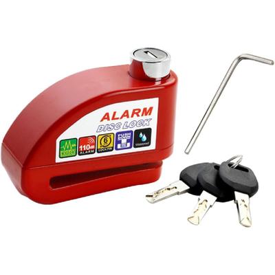 Disc Lock Alarm Disk Lock Motorcycle Disc Lock Motorcycle Lock Electric Car Lock Red