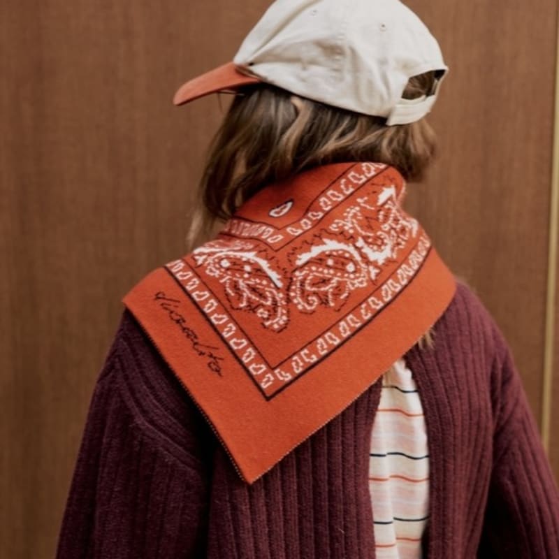 diaalto TIGNES KNIT SCARF _RED