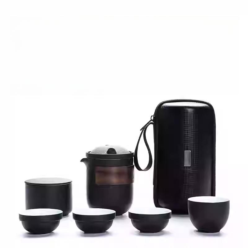 Portable Travel Tea Set Small Set Gift Carry-on Outdoor Tour Kung Fu Brewing Tea Cup Ware Single Camping Fast Guest Cups