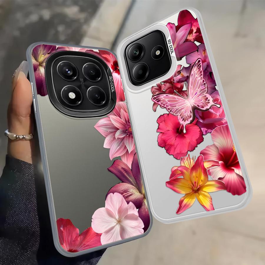 Cartoon Flower Art Back Phone Cover Case for Xiaomi Mi 12T Pro 13T 11 Lite