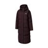 FW24 Markenlogo Winddicht Warm Lange Daunenjacke Damen Oberbekleidung Burgunder JV6198