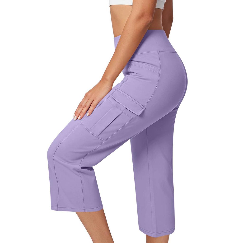 Women's High-Waisted Casual Athletic Slim-Fit Outdoor Fitness Yoga Pants With Pockets