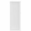 Vidaxl White Berg Bathroom Wall Cabinet, 40X27X71.5, Solid Pine