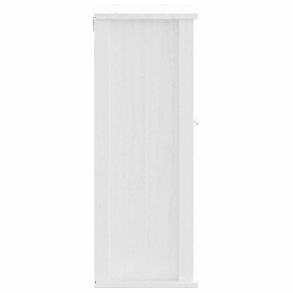 Vidaxl White Berg Bathroom Wall Cabinet, 40X27X71.5, Solid Pine