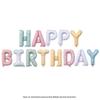 16 Inch Happy Birthday Letter Balloons Set Flower Print Aluminum Film Balloon Kids Birthday Baby Shower Globos Party Decor