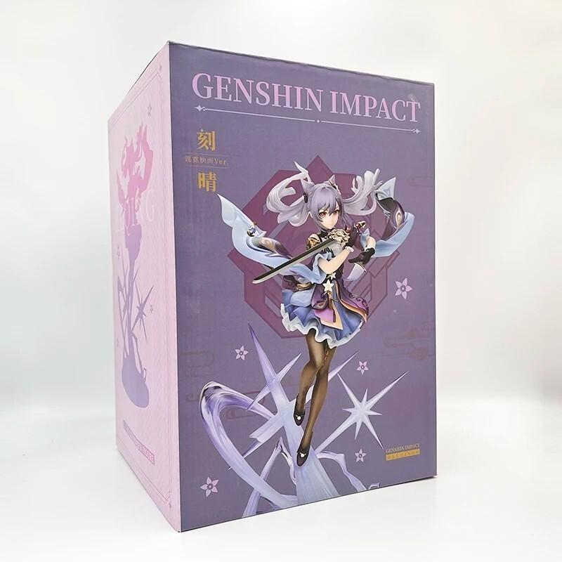 Genshin Impact Keqing Anime Figur PVC Sammlerstück Modell Puppe Spielzeug 11.8';'
