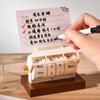 Miniature Art Ornament Perpetual Date Calendar Rotating Desk Calendar  Living Room